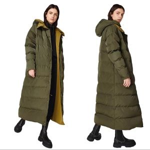 Sweaty Betty Duvet Oversized Puffer Coat Ankle Length Long Down Jacket SAMPLE S